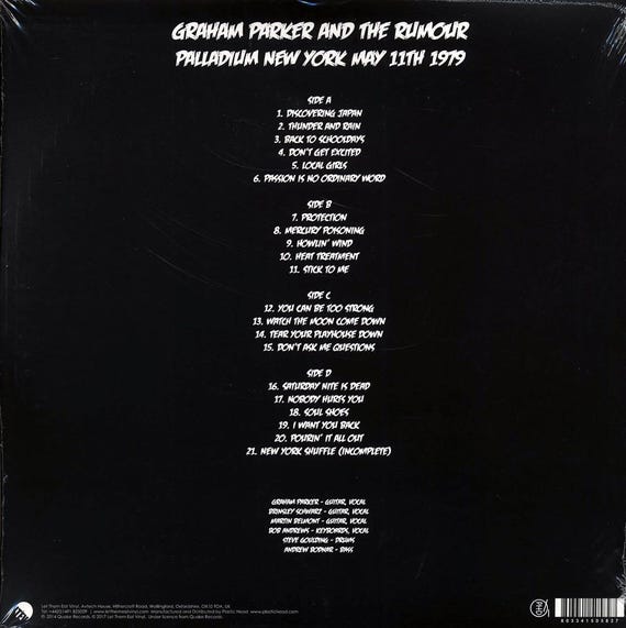 Graham Parker & the Rumour - Palladium New York May 11th