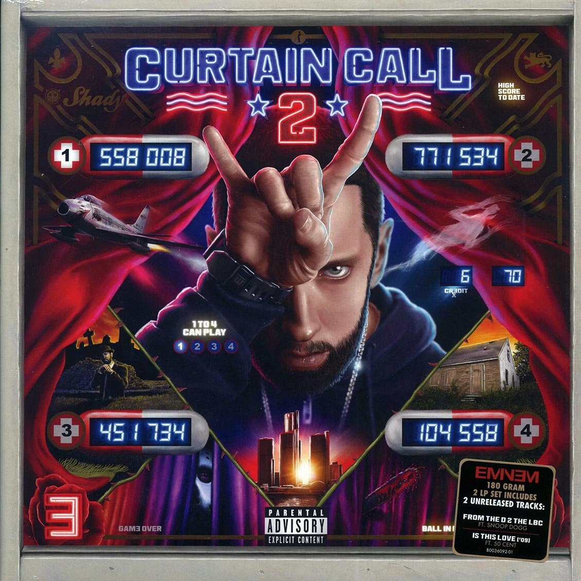 米2LP Eminem Curtain Call 2 (-180g) B003609201 AFTERMATH 未開封 /00660 Eminem - Curtain Call 2 / 2xlp 180g Vinyl (aftermath/shady Records