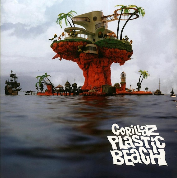 英、欧、米2discs LP Gorillaz Plastic Beach 603497911608 Warner Records, Parlophone /00660 Gorillaz - Plastic Beach / Vinyl (2xlp) (parlophone