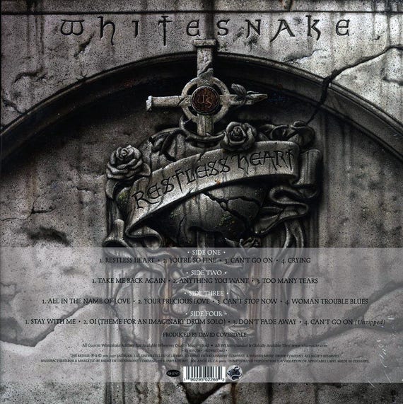 欧2LP Whitesnake Restless Heart R1659200 Rhino Records /00660 Whitesnake | Restless Heart - 25th Anniversary Edition