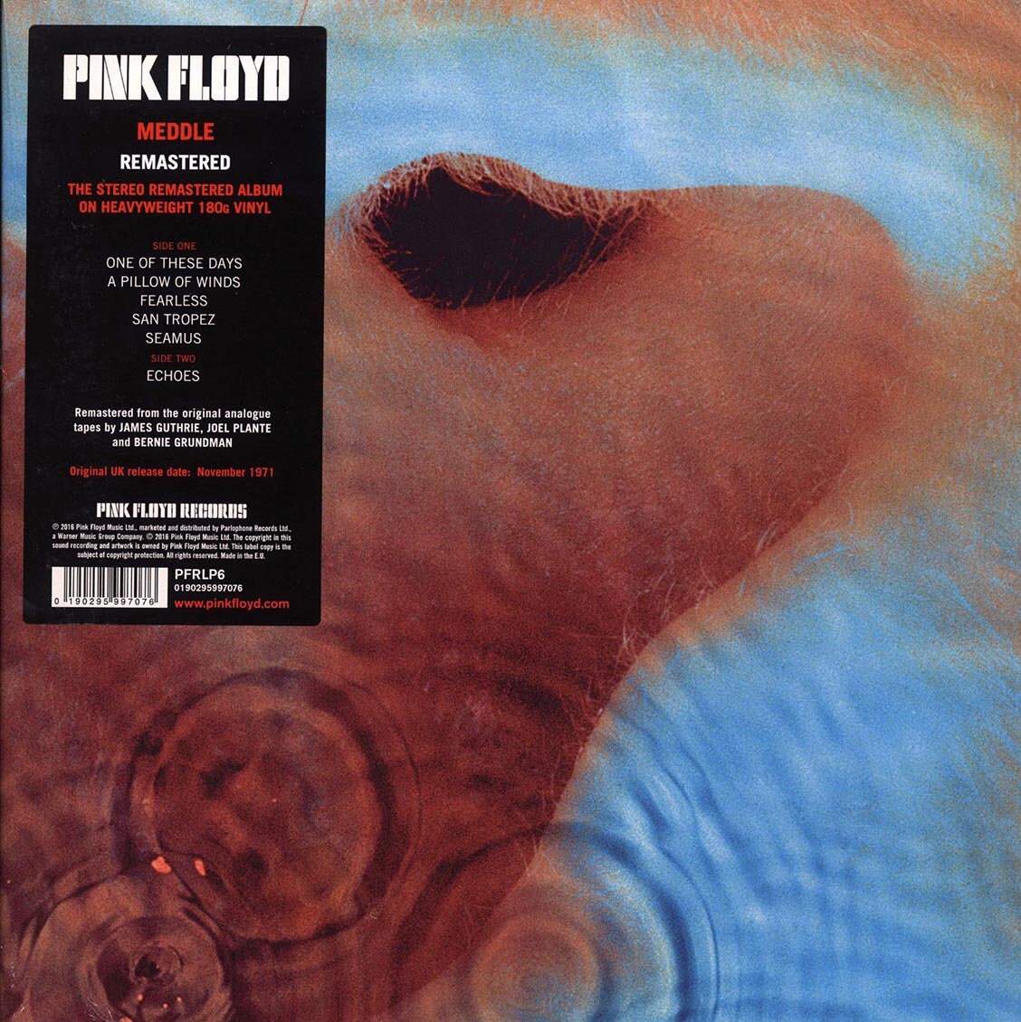 Pink Floyd - Meddle, Stereo Remastered - 180g E.U. Vinyl LP Pink Floyd - Meddle, Stereo Remastered - 180g E.U. Vinyl LP