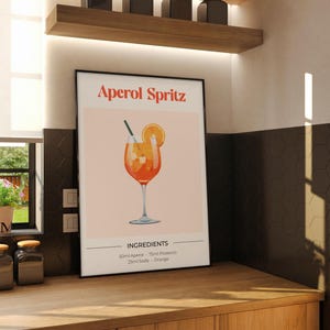 Póster de Aperol Spritz / Arte para bares y cocinas
