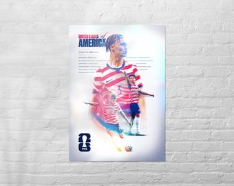 USA World Cup 2026 Poster | Football Wall Art | Soccer Print | Sports Room Decor