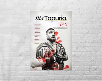 Ilia Topuria UFC Poster Print