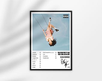 Olivia Rodrigo you seem pretty sad for a girl so in love Album Cover Poster Print