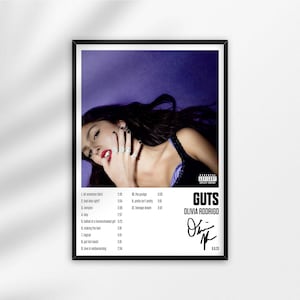 Olivia Rodrigo Guts Album Cover Poster Print