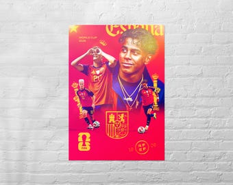 Spain World Cup 2026 Poster | Football Wall Art | Soccer Print | Sports Room Decor