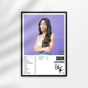 Olivia Rodrigo Sour Album Cover Poster Print