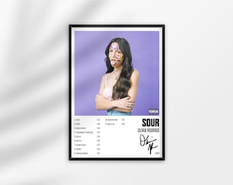 Olivia Rodrigo Sour Album Cover Poster Print