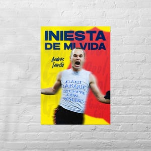 Andrés Iniesta Poster | Classic Football Prints