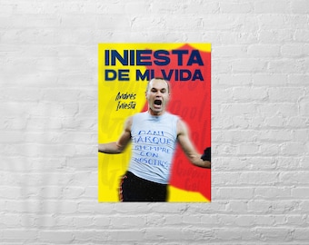 Andrés Iniesta Poster | Classic Football Prints