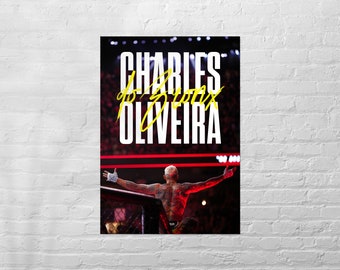 Impresión del cartel de Charles 'do Bronx' Oliveira UFC