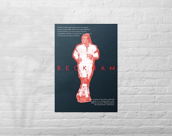David Beckham Poster | Classic Football Prints