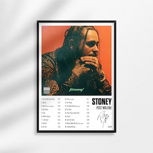 Post Malone Stoney Album Cover Poster Print