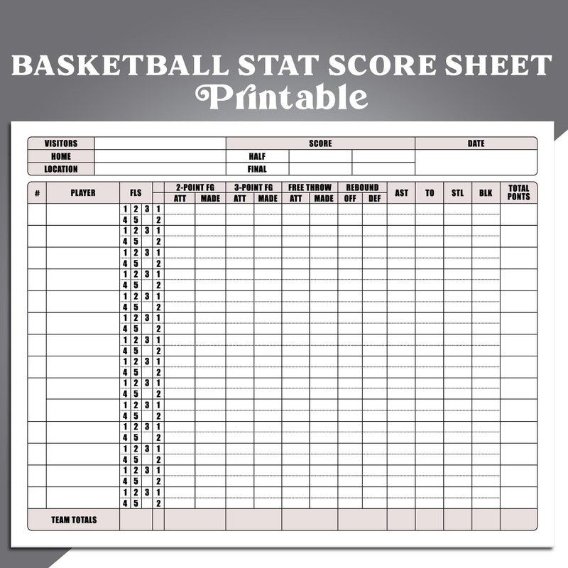 Nba Score Card Etsy