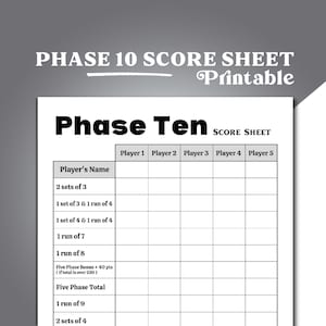 Phase 10 game -  France