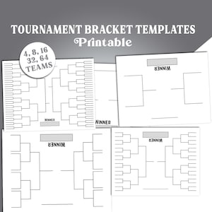 Tournament Bracket Templates Tournament Template Sports Bracket