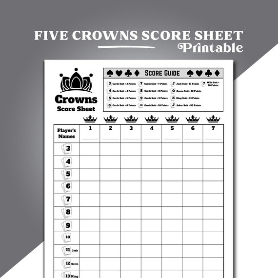 Card Game Score Pads