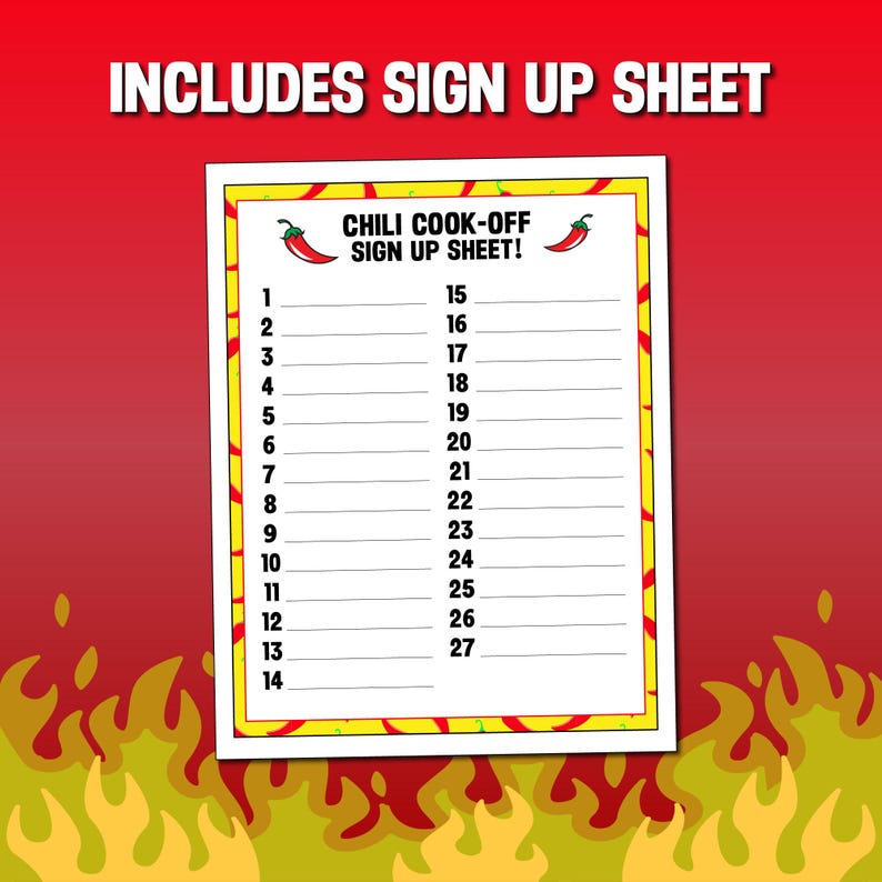 Bundle Chili Cook off Score Sheet - Il 794xN.6442459420 Kwjp 