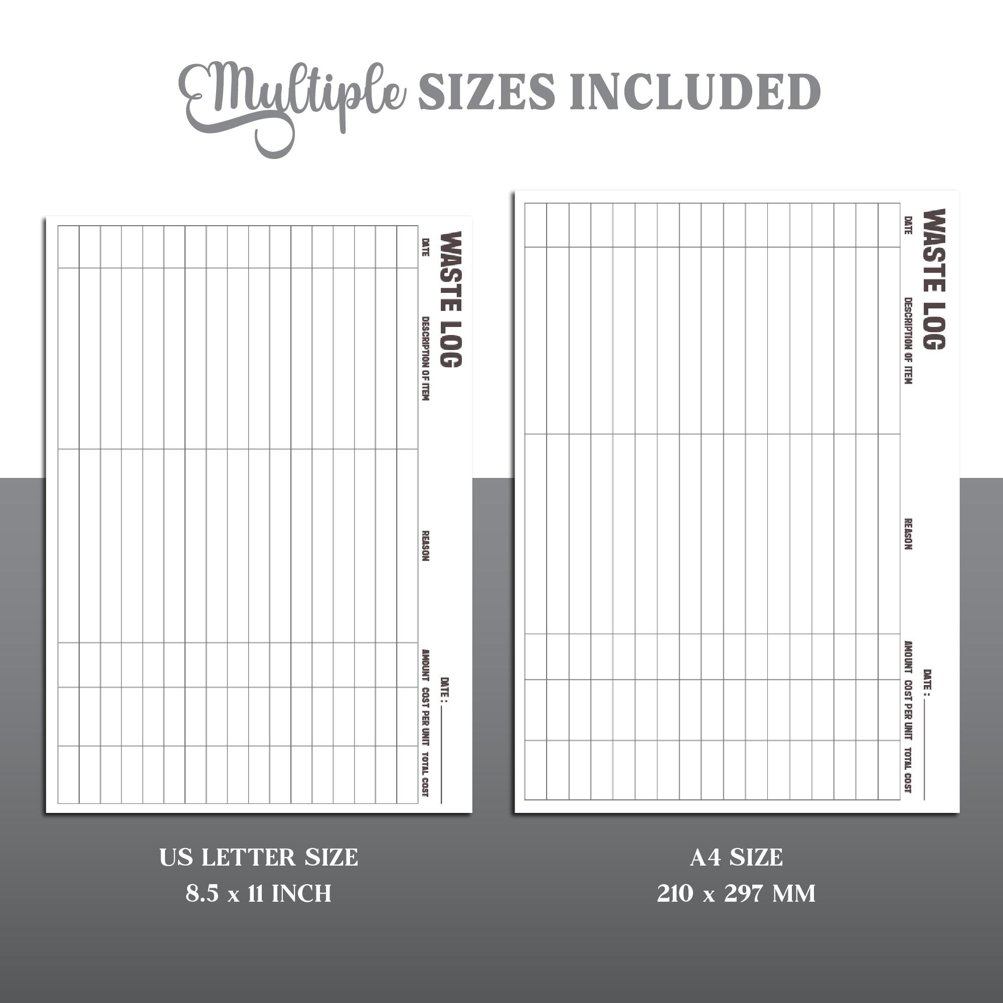 waste-log-printable-food-waste-tracker-waste-tracker-template-restaurant-planner-food-waste-template-waste-management-log-kitchen-log-etsy for Free Printable Food Waste Log Waste Log Printable, Food Waste Tracker, Waste Tracker Template, Restaurant Planner, Food Waste Template, Waste Management Log, Kitchen Log - Etsy for Free Printable Food Waste Log