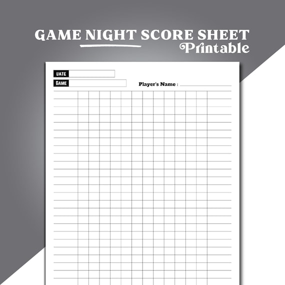 Score Sheets – Board Game Stats