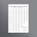 Wizard Score Sheet, Wizard Card Game Score Sheet, Printable Wizard ...