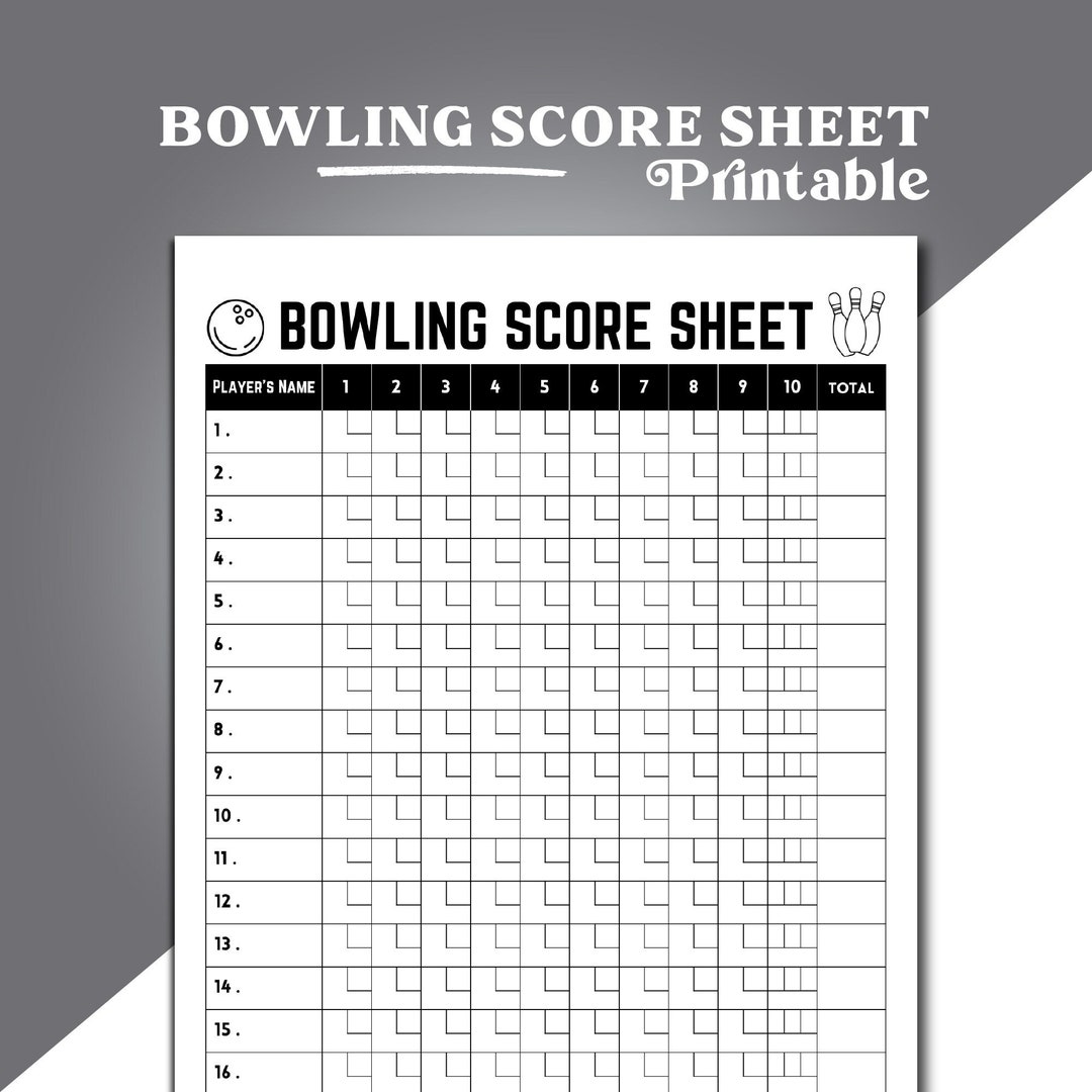 Bowling Score Sheet Printable - Il 1080xN.5022675204 Tdqg 