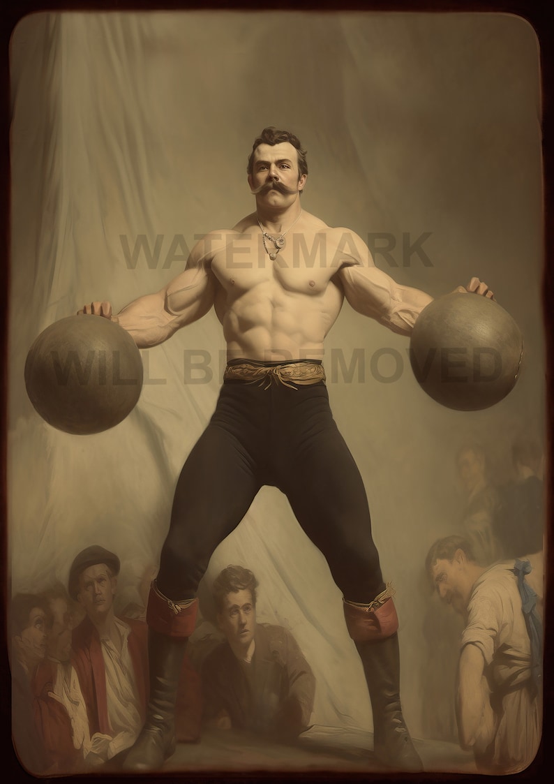 vintage-strongman-picture-digital-download-victorian-circus-etsy