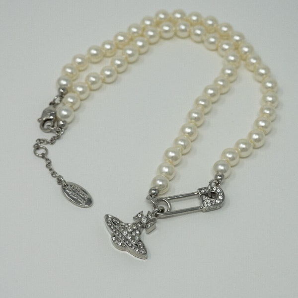 Vivienne Westwood Pearl Necklace Shop Online Etsy
