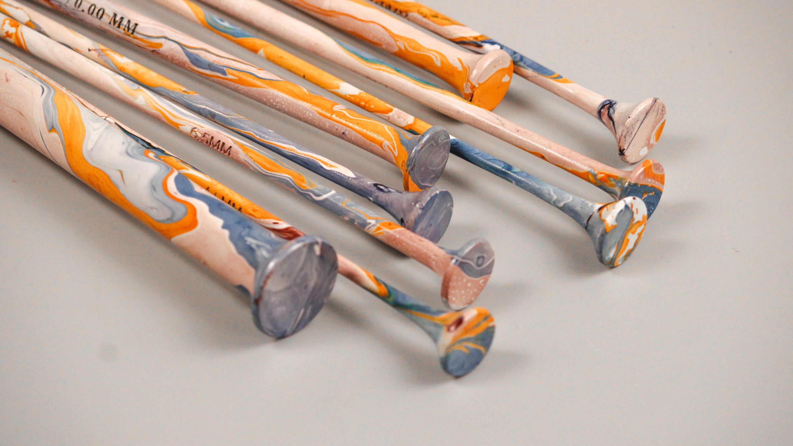 Rosewood and Epoxy Resin crochet hooks Knitting and crocheting