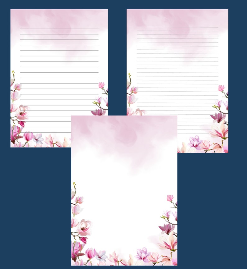 Printable Stationery Sets, PRİNTABLE Stationary, Letter Writing, Lined