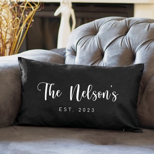 Family Name Pillow, Personalized Pillow, Custom Pillow, Custom Family Pillow, Family Pillow Cover, Wedding Gift, Last Name Pillow