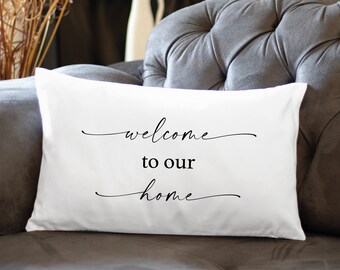 Personalized Pillow, Custom Home Pillow, Home Pillow Cover, Decorative Pillow, Custom Pillow Cover, Housewarming Gift, New Home Gift