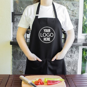Personalized Apron, Logo Apron, Custom Apron, Restaurant Apron, Cafe Apron, Business Apron, Company Logo Apron, Men Apron, Women Apron