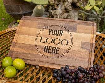 Logo Cutting Board, Custom Cutting Board, Personalized Cutting Board, Engraved Cutting Board, Custom Wood Board, Company Cutting Board Gift