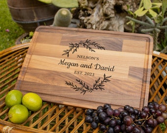 Couple Cutting Board, Custom Cutting Board, Personalized Cutting Board, Custom Charcuterie Board, Personalized Engagement Gift, Couple Gift