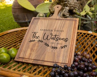 Personalized Cutting Board, Custom Cutting Board, Couple Cutting Board, Couple Charcuterie Board, Personalized Wedding Gift, Couple Gift