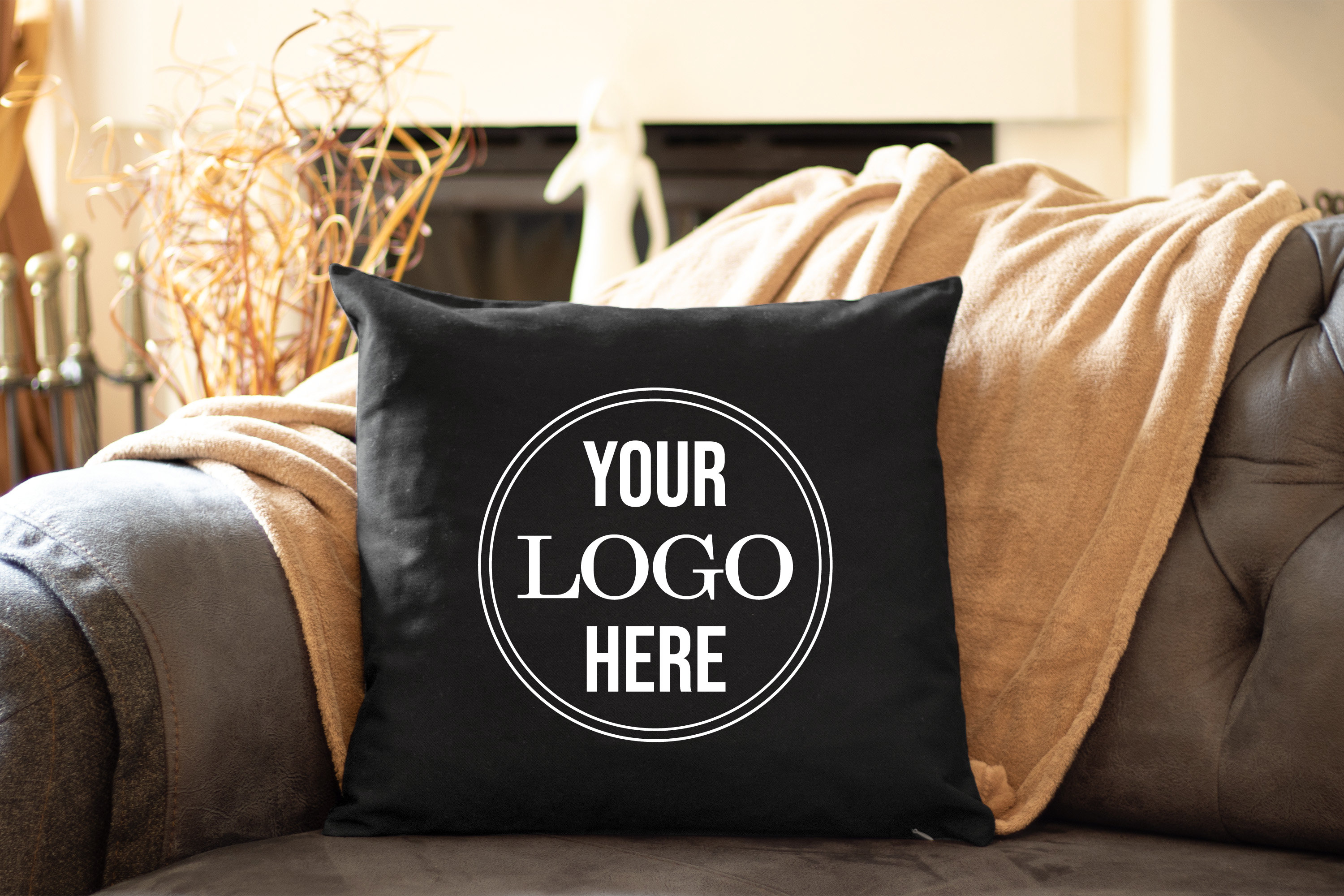 Logo Pillow Cover Custom Pillow Custom Logo Pillow Company Logo Pillow Gift for Office Office Decor Personalized Pillow Logo Cushion Etsy
