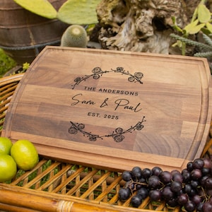 Personalized Cutting Board, Custom Wedding Gift, Custom Cutting Board, Charcuterie Board, Engraved Cutting Board, Housewarming Gift