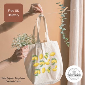 Lemon Tote Bag Etsy UK