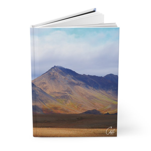 Iceland Hardcover Journal,  Iceland Notebook, Landscape Journal, Mountain Journal, Corporate Gifts, Office Gift, Iceland, Gift for Mom, Gift