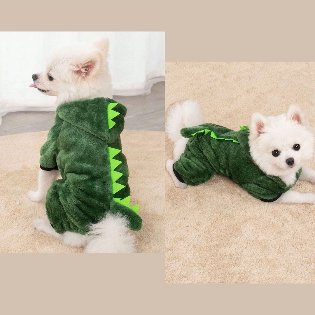 Dinosaur Dog Costume Dinosaur Cat Costume Pet Dinosaur Green Spike