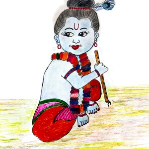 Pencil Sketch Of God Krishna  DesiPainterscom