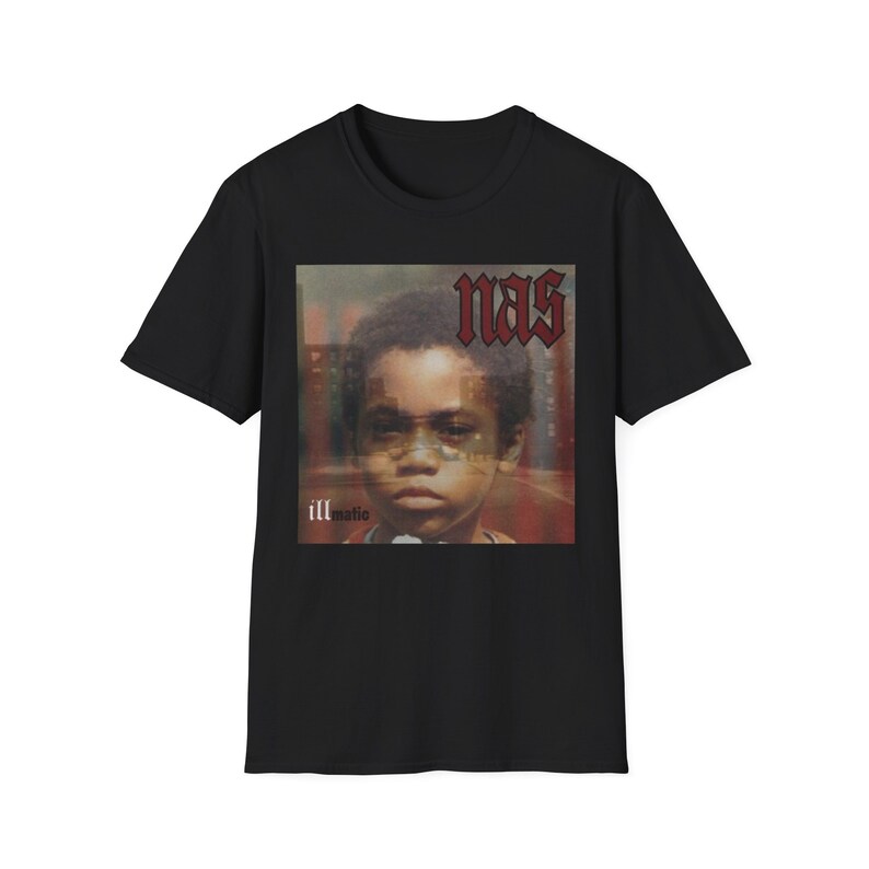 T-shirt Uomo Nas One Love - Illmatic - Il Mondo è Tuo - Maglia Rap In Cotone