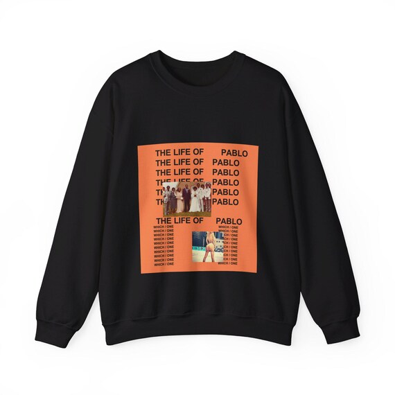The Life of Pablo Kanye West Album Cover Sweatshirt Pullover WITHOUT Backprint Kanye West Pullover TLOP Trendy Graphic Sweater Music Album Etsy