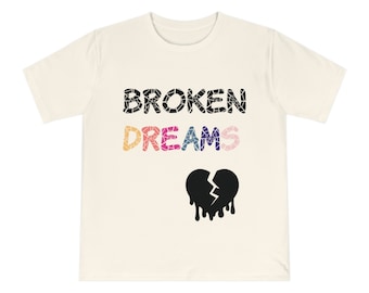 Broken Dreams Shirt Unisex Trendy Graphic Classic Jersey T-shirt Broken Heart Design