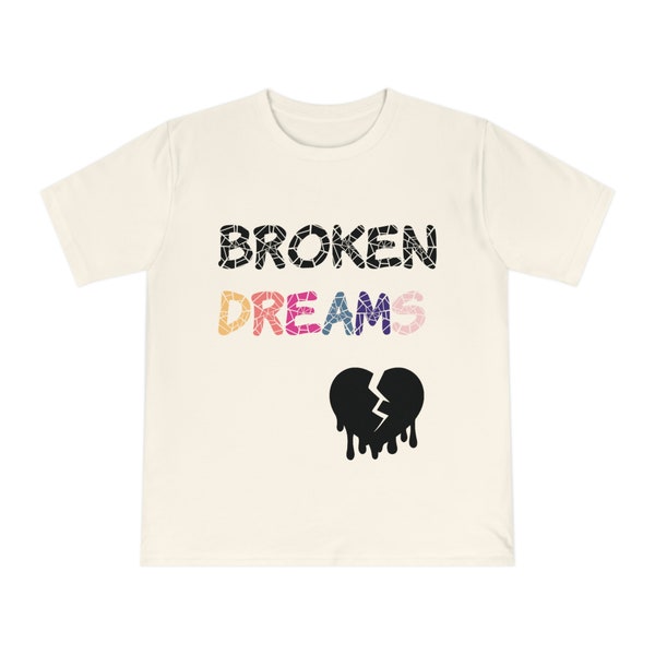 Broken Dreams Shirt Unisex Trendy Graphic Classic Jersey T-shirt Broken Heart Design