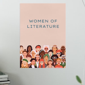 Women of Literature 7 Poster Set | BULLETIN DISPLAY | Library | Reading | Classroom Decor | School Printables | Female Authors | Banner