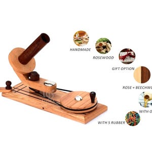 Handmade Rosewood & Beechwood Yarn Winder and Swift Set