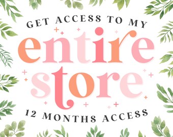 Entire Store Access for 12 Months and Commercial Use for 1 Year! Unlimited Use of Past and Future Sublimation Designs | Google Drive Access